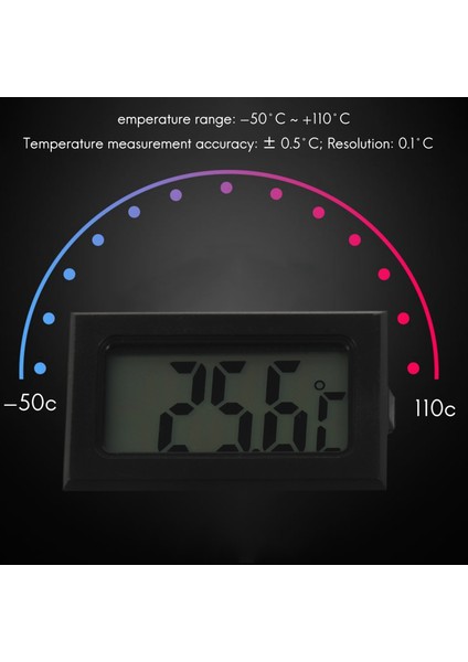 Yeni Dijital LCD Termometre Sıcaklık Gösterge Prob Sensörü -50 ° C Ila +110 ° C Aralık (Yurt Dışından) modelleri