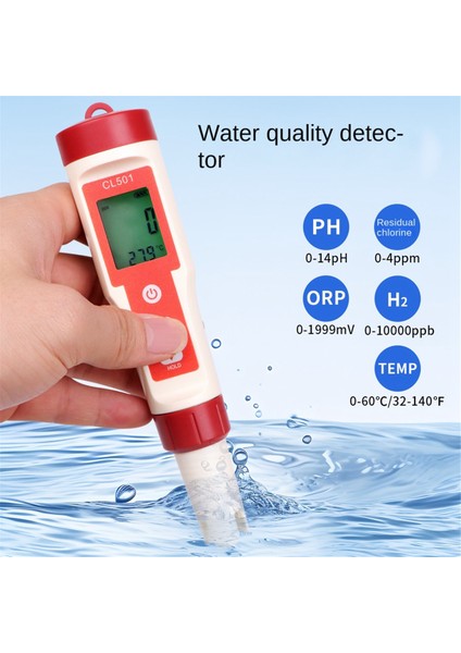 5 Arada 1 Su Kalitesi Tespit Kalemi Ph/ Kalan Klor/ Hidrojen/ Orp/ Sıcaklık Taşınabilir Çok Fonksiyonlu Test Kalemi (Yurt Dışından) fırsatları