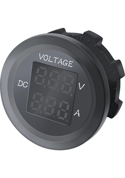 12-24V Enstrüman Su Geçirmez Voltaj Va Üçlü LED LED Panel Dijital Voltmetre Ammetre Test Cihazı Monitörü Voltmetre A (Yurt Dışından) modelleri