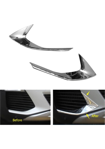 Ön Baş Sis Fıçıları Sisli Lambalar Göz Kapağı Kaş Strip Kapağı Trim Peugeot 3008 3008GT 2018 2018 2019 (Yurt Dışından) modelleri