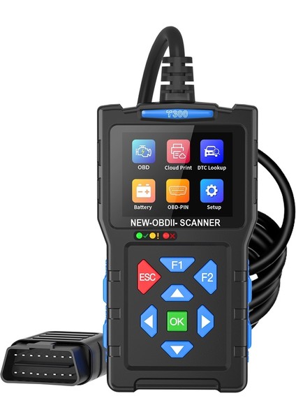 T300 Obd2 Tarayıcı Üstün Teşhis Aracı Sıfırlama Modu 6 Mod 8&#39;e Sahip Motor Kodu Okuyucusu Tüm Arabalar Için Hazırlık (Yurt Dışından)