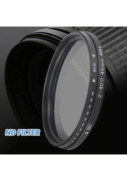 ND2-400 Nötr Yoğunluk Fader Değişkeni Nd Filtre Ayarlanabilir 49MM Filtre Sony Kamera Lens Için Canon Için Nikon Için (Yurt Dışından) indirimleri