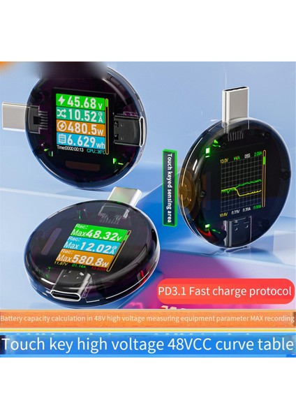 48V USB Test Cihazı Tip-C Tip Pd Dedektörü Dijital Voltaj Ampermetre Güç Bankası Kapasite Ölçer Amper Dedektörü (Yurt Dışından) indirimleri