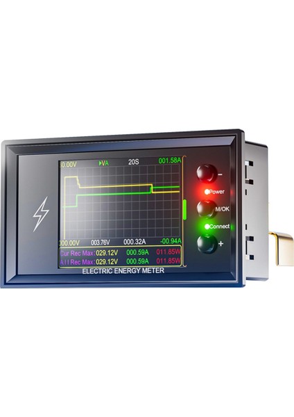 Dc 0-420V 100A Wifi Pil/güç Test Cihazı 2 Içinde 1 Ikili Ammetre Pil Güç Kapasite Dedektörü Dcv Test Cihazı (Yurt Dışından)