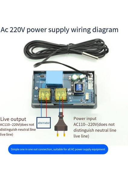 SA10W Wifi Termostat Sıcaklık Denetleyicisi Dijital Ekran Termostat Yüksek Düşük Sıcaklık Alarm (Yurt Dışından) fırsatları