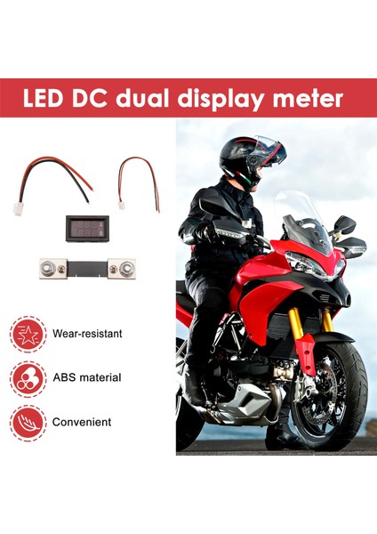 Dijital Voltaj Akım Metre Yüksek Voltaj LED Dc Çift Ekran Metre 7V-100V 100A Metre Şantlı (Yurt Dışından) fırsatları
