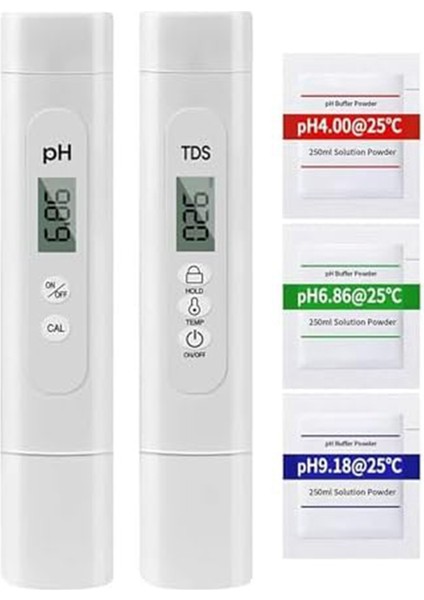 Dijital Su Kalitesi Test Cihazı 0-14PH Metre Tds Içme Suyu Havuzu Akvaryumu Için Sıcaklık Test Cihazı Otomatik Kalibrasyon (Yurt Dışından)