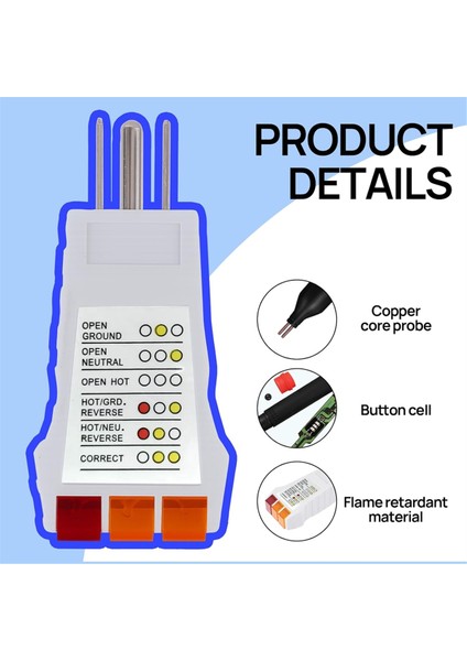 Topraklama Test Cihazı - Çıkış Test Cihazı ve Gizli Çizelge, Paspaslar, Battaniyeler, Yastık Kıymetleri, Bileklikler Için Iletkenlik Test Kalemi (Yurt Dışından) fiyatları