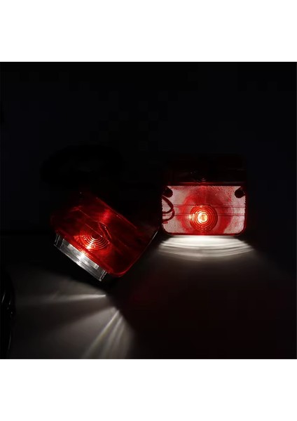 1 Set 12V Evrensel Arka Kombinasyon Kuyruk Kuyruğu Işığı 10M LED Römork 7 Pin Fren Durdurma Lambası Lisans Numarası (Yurt Dışından) modelleri