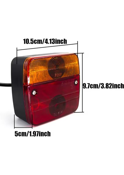 1 Set 12V Evrensel Arka Kombinasyon Kuyruk Kuyruğu Işığı 10M LED Römork 7 Pin Fren Durdurma Lambası Lisans Numarası (Yurt Dışından) indirimleri