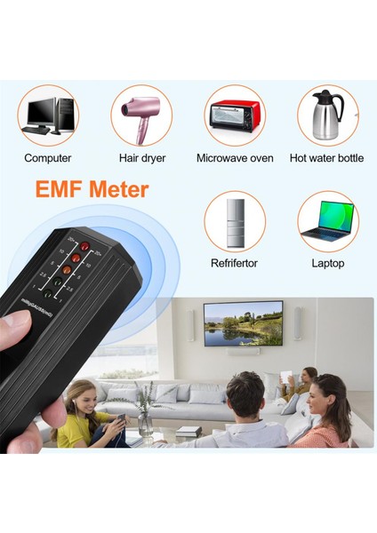 Radyoaktif Dedektör LED Göstergeleri Radyoaktif Sayacı Hassas Konumlandırma 50/60Hz Frekans Izleme Emf Tester-A (Yurt Dışından) fırsatları