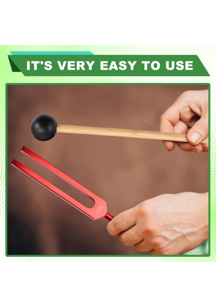 432 Hz Ses Iyileştirme Terapisi ve Yoga Iyileştirme Çatalı 423Hz Alüminyum Alaşım Ayarlama Çatal Kırmızı (Yurt Dışından) indirimleri