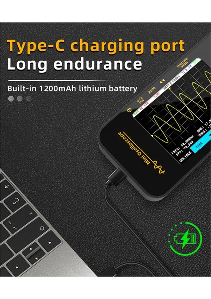Bıde Mini Tablet Osiloskop Tek Kanallı 10MHZ 48MSA/S El Taşınabilir Elektrikçi Onarım Oto Onarım Aleti (Yurt Dışından) modelleri