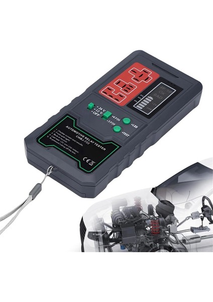 24V 12V Pil Test Cihazı Röle Analizör Alternatör Damalı Araç Kranma Şarj Sistemi Teşhis Aracı Arabalar Için (Yurt Dışından) fiyatları