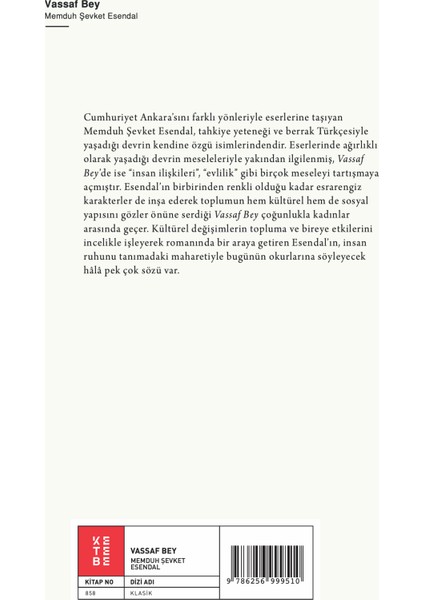 Vassaf Bey - Memduh Şevket Esendal fiyatları