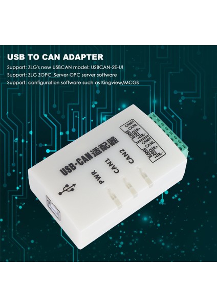 Bus Analyzer CANOPENJ1939 USBCAN-2A Usb, Adaptöre Adaptör Ikili Yol Uyumlu Zlg (Yurt Dışından) indirimleri