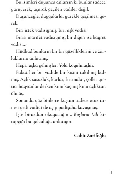 Kuşların Dili - Cahit Zarifoğlu