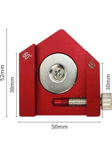 Konumlandırma Blok Ayarlanabilir Ölçüm Açısı Cetveli Işaretleme Araçları Ahşap Işçisi Işaretleme Konumlandırma Araçları 50X30MM (Yurt Dışından) fırsatları