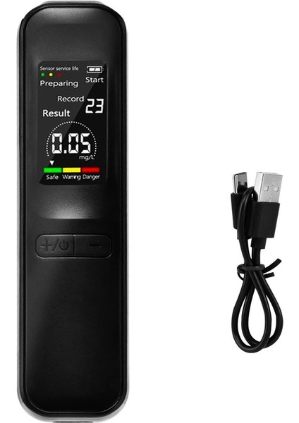 Portatif Breathalyzer Test Cihazı Ile Dokunlu Breathalyzer LED Ekran Kişisel Nefes Alkol Test Cihazı (Yurt Dışından) indirimleri