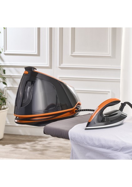 Jetsteam 1174H Otomatik Sıcaklık Ayarlı Buhar Kazanlı Ütü Siyah Turuncu