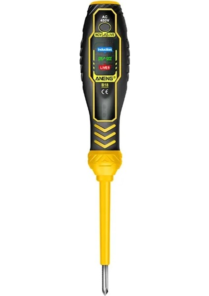 Aneng B18 Çok Fonksiyonlu Profesyonel Elektrikçi Colorlight Voltaj Ekran Tel Kesme Noktası Algılama Akıllı Tornavida Aracı, B (Yurt Dışından)