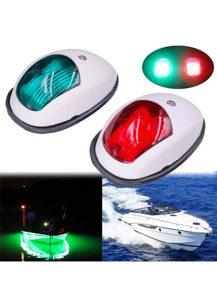 Navigasyon Işık LED Tekne Yan Işık Sinyali Işık Sinyal Uyarı Işık Yat Açık Beyaz (Yurt Dışından) fiyatları