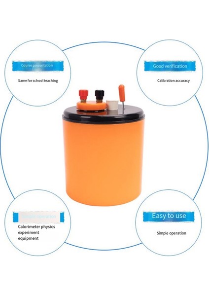 Kalorimetre J22201, Bir Nesne Fizik Deneyi Ders Kitabının Spesifik Isı ve Elektrikli Isı Eşdeğerini Ölçer (Yurt Dışından) fırsatları