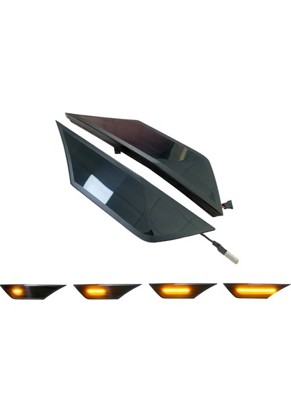 Araba LED Dinamik Yan Işaretçi Işığı HO2551127 Honda Cıvıc Için HO25501 2016-2020 Tekrarlayıcı Gösterge Işık Dönüşü Sinyal Işığı (Yurt Dışından) modelleri