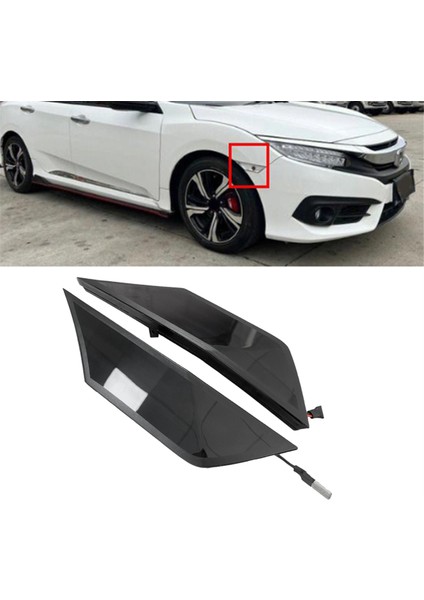 Araba LED Dinamik Yan Işaretçi Işığı HO2551127 Honda Cıvıc Için HO25501 2016-2020 Tekrarlayıcı Gösterge Işık Dönüşü Sinyal Işığı (Yurt Dışından) indirimleri