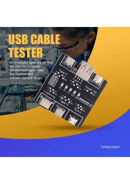 Dt3 Veri Kablosu Algılama Kartı Ios Android Type-C Kısa Devre Açma-Kapma Test Kartı Onarımı Için USB Kablo Test Cihazı (Yurt Dışından) fırsatları