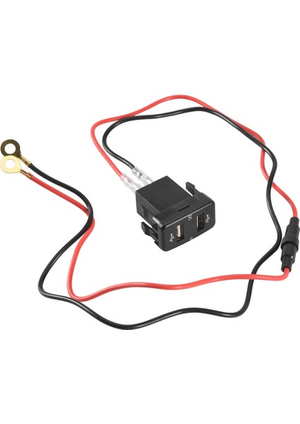 Araba Şarj Cihazı Çift USB Port Şarj Volt Ekran Adaptörü Toyota Green Için Uygun (Yurt Dışından)