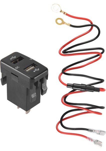 Araba Şarj Cihazı Çift USB Port Şarj Volt Ekran Adaptörü Toyota Green Için Uygun (Yurt Dışından) modelleri