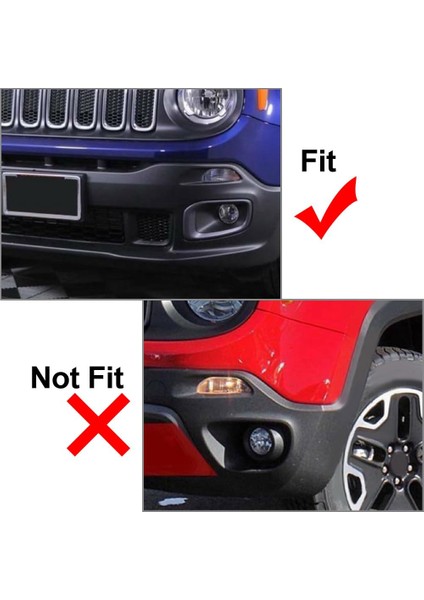 Araba Ön Tampon Sis Fıstığı Lamba Kapağı 5XB32XS9AA 5XB28XS9AA Jeep Renegade 2015-2018 Aksesuarlar (Yurt Dışından) modelleri