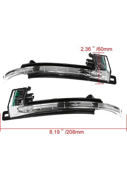 Audi A3 A4 Q3 Q5 Için 1paır LED Dönüş Sinyali Işığı Dinamik Kaydırma Sıralı Dikiz 8KD949101 8KD949102 (Yurt Dışından) indirimleri