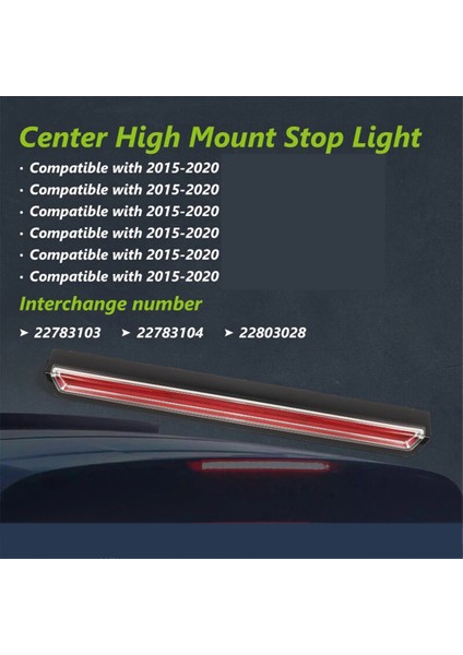 3. Fren Işığı Yüksek Montaj Durdurma Lambası 22783103 22803028 Gmc Yukon Cadillac Escalade 2015-2020 (Yurt Dışından) modelleri