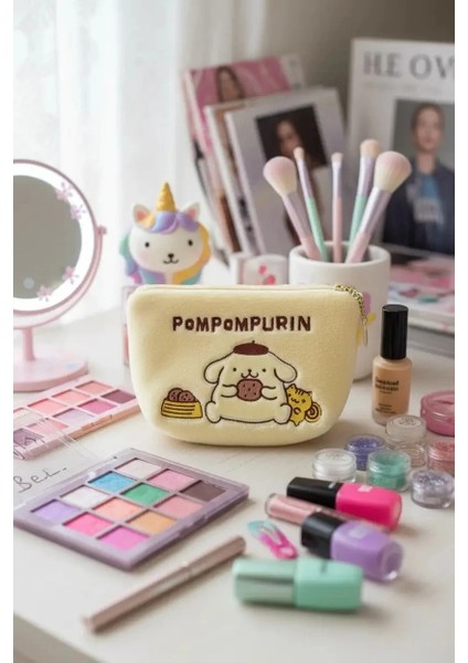 Sanrio Lisanslı Kozmetik Çantası (Pompompurin)