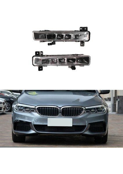 Ön Sis Ön Tampon Işığı LED Gündüz Çalışma Işığı 63177349132 Bmw 5 G30 G31 G38 Sağ (Yurt Dışından) modelleri