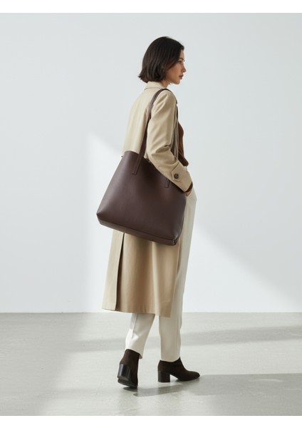 Idel Kadın Büyük Boy Tote Model El ve Omuz Çantası