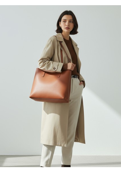 Idel Kadın Büyük Boy Tote Model El ve Omuz Çantası