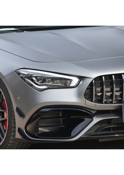 Mercedes Için Ön Tampon Spoyleri Benz CLA45 Amg C118 2020 2021 Parlak Siyah Tampon Spoiler Sisler Dekoratif Kapak (Yurt Dışından) modelleri