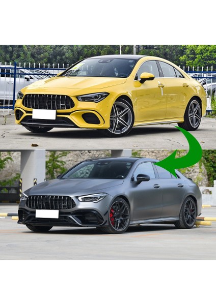 Mercedes Için Ön Tampon Spoyleri Benz CLA45 Amg C118 2020 2021 Parlak Siyah Tampon Spoiler Sisler Dekoratif Kapak (Yurt Dışından) fırsatları