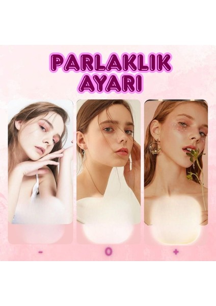 Işıklı Büyüteçli Cep Aynası, Makyaj USB Şarjlı Katlanır Dokunmatik LED Seyahat El Makyaj Aynası fırsatları