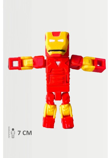 Minecraft Iron Man Tony Stark Ironman Hareketli Eklemli Figür