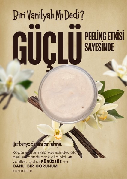 Colorido Bare Vanilla Body Scrub Besleyici Arındırıcı Nemlendirici Vücut Peelingi 300 ml modelleri