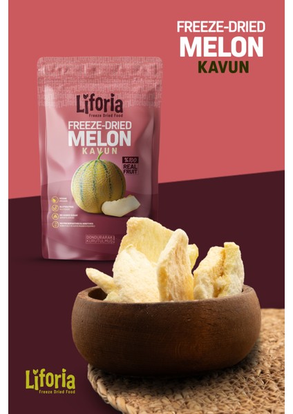 Freeze Dried Ince Dilim Kavun- Dondurularak Kurutulmuş Meyve-Freeze Dry Kuru MEYVE 20GR modelleri