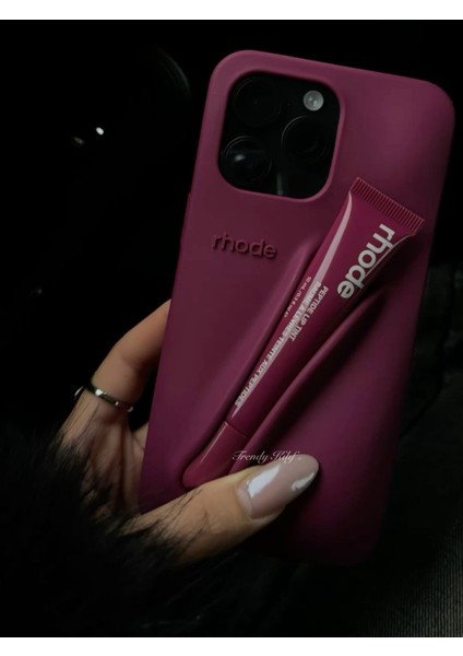 iPhone (17 Pro Max) Uyumlu Rhode Kılıf (Raspberry Jelly)