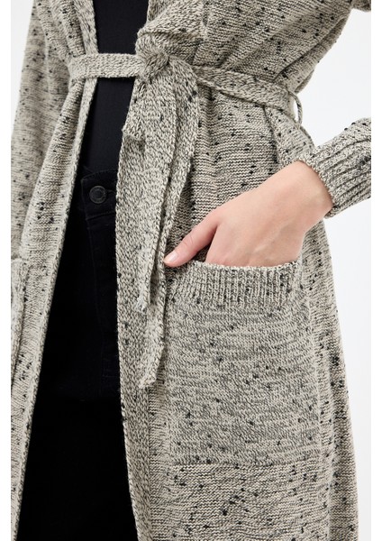 Taş Kadın Kuşaklı Uzun Hırka 6800 indirimleri