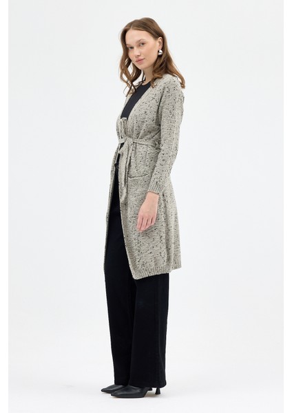 Taş Kadın Kuşaklı Uzun Hırka 6800