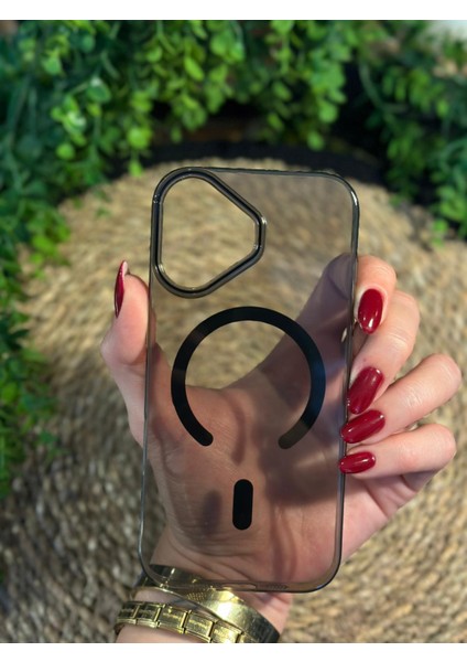 iPhone 17 Kılıf / MagSafe Destekli, Lens Koruyuculu, Darbeye Dayanıklı (SERT MİKA) Cep Telefonu Kılıfı