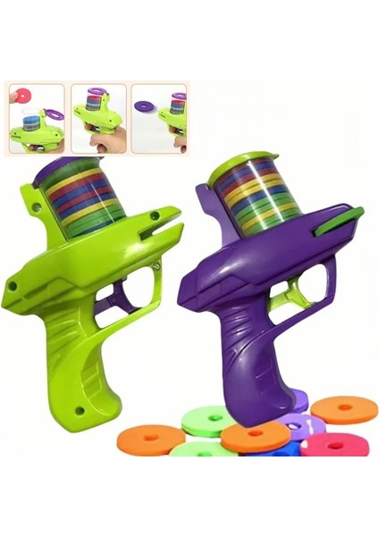 Çocuklar Uçan Diskler Başlatıcı Oyuncaklar Eva Yumuşak Mermi Toy Gun Mini Havuç Uçan Seza Çekim Çocukları Açık Oyun Oyunları Sport Oyuncak Renk: Mor (Yurt Dışından)